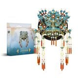  Mô Hình Kim Loại 3D Lắp Ráp Piececool Điểm Thúy Phượng Điền (165 mảnh, Kingfisher Phoenix Dian, Hít Tủ Lạnh) B005-GB – MP1318 