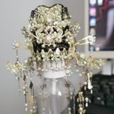  Mô Hình Kim Loại 3D Lắp Ráp Piececool Dao Hoa Thùy Châu Quan (223 mảnh, Yaohua Drooping Pearl Crown, Hít Tủ Lạnh) B007-GN – MP1320 