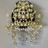  Mô Hình Kim Loại 3D Lắp Ráp Piececool Dao Hoa Thùy Châu Quan (223 mảnh, Yaohua Drooping Pearl Crown, Hít Tủ Lạnh) B007-GN – MP1320 