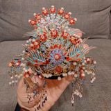  Mô Hình Kim Loại 3D Lắp Ráp Piececool Điểm Thúy Phượng Quan (206 mảnh, Kingfisher Phoenix, Hít Tủ Lạnh) B009-BG – MP1322 