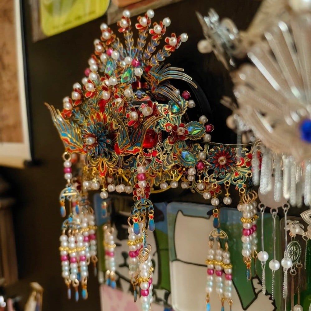  Mô Hình Kim Loại 3D Lắp Ráp Piececool Điểm Thúy Phượng Quan (206 mảnh, Kingfisher Phoenix, Hít Tủ Lạnh) B009-BG – MP1322 