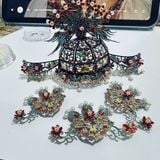  Mô Hình Kim Loại 3D Lắp Ráp Piececool Điểm Thúy Phượng Quan (206 mảnh, Kingfisher Phoenix, Hít Tủ Lạnh) B009-BG – MP1322 