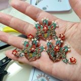  Mô Hình Kim Loại 3D Lắp Ráp Piececool Điểm Thúy Phượng Quan (206 mảnh, Kingfisher Phoenix, Hít Tủ Lạnh) B009-BG – MP1322 