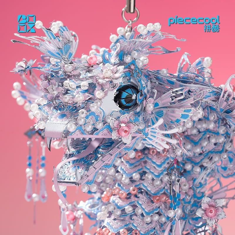  Mô Hình Kim Loại 3D Lắp Ráp Piececool Hoa Thái Xà (380 mảnh, Fortune Snake) P397-BS – MP1299 