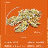  Mô Hình Kim Loại 3D Lắp Ráp Piececool Tôm Càng Hà Hữu Kiềm (283 mảnh, Fortune Lobster ) P393-YG – MP1296 