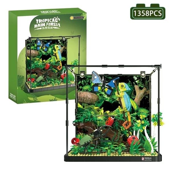  Mô Hình Nhựa 3D Lắp Ráp TEC CREATOR Rừng Mưa Nhiệt Đới (1358 mảnh, Tropical Rain Forest) - LG0184 