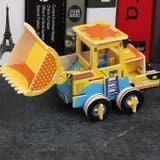  Đồ Chơi Xếp Hình 3D Bằng Gỗ Chủ Đề Xe Công Trình Và Máy Bay - Gỗ Ép Đã Sơn Màu Đẹp - WP269 
