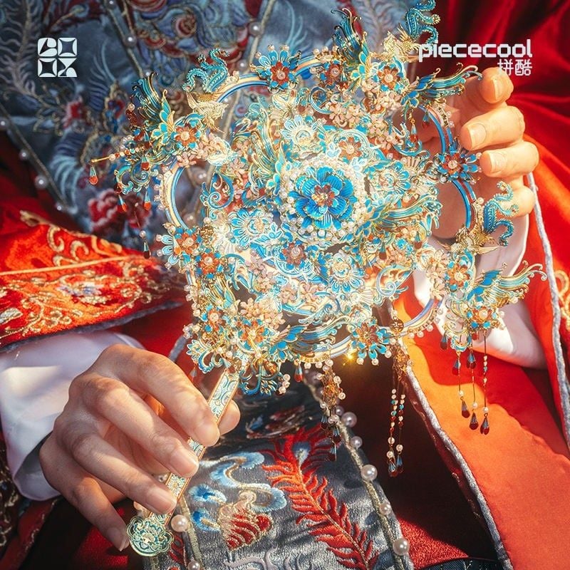  Mô Hình Kim Loại 3D Lắp Ráp Piececool Điểm Thúy Hỉ Phiến (325 mảnh, Kingfisher Xifan) P370-BR – MP1324 