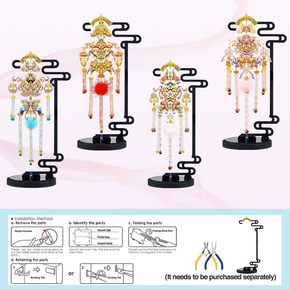  Mô Hình Kim Loại 3D Lắp Ráp Piececool Thiên Hương Linh - Phi Cẩm (101 mảnh, Vermeil) P247-GR – MP1309 