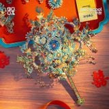  Mô Hình Kim Loại 3D Lắp Ráp Piececool Điểm Thúy Hỉ Phiến (325 mảnh, Kingfisher Xifan) P370-BR – MP1324 