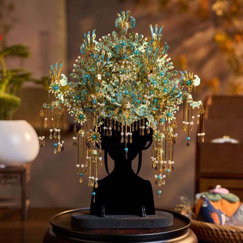  Mô Hình Kim Loại 3D Lắp Ráp Piececool Cửu Tiêu Thanh Vũ Quan (840 mảnh, Ninefold Azure Plume Coronet) P418-GB – MP1301 