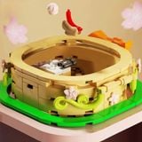 Mô Hình Nhựa 3D Lắp Ráp SEMBO BLOCK Hộp Nhạc Khinh Khí Cầu Hoa Anh Đào 601150 (718 mảnh, Sakura Hot Air Balloon) - LG0186 