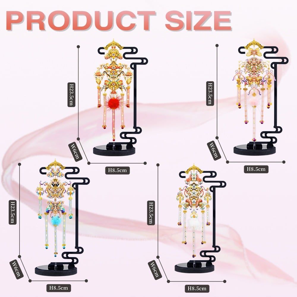  Mô Hình Kim Loại 3D Lắp Ráp Piececool Thiên Hương Linh - Phi Cẩm (101 mảnh, Vermeil) P247-GR – MP1309 