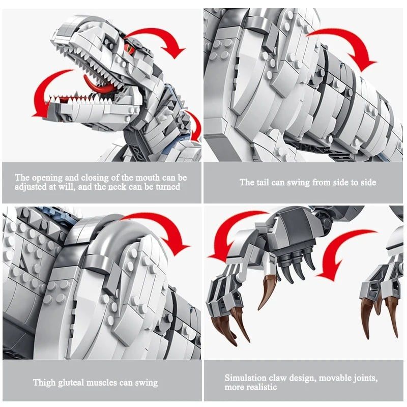  Mô Hình Nhựa 3D Lắp Ráp Panlos Khủng Long Indominus Rex 611002 (2108 mảnh) - LG0187 