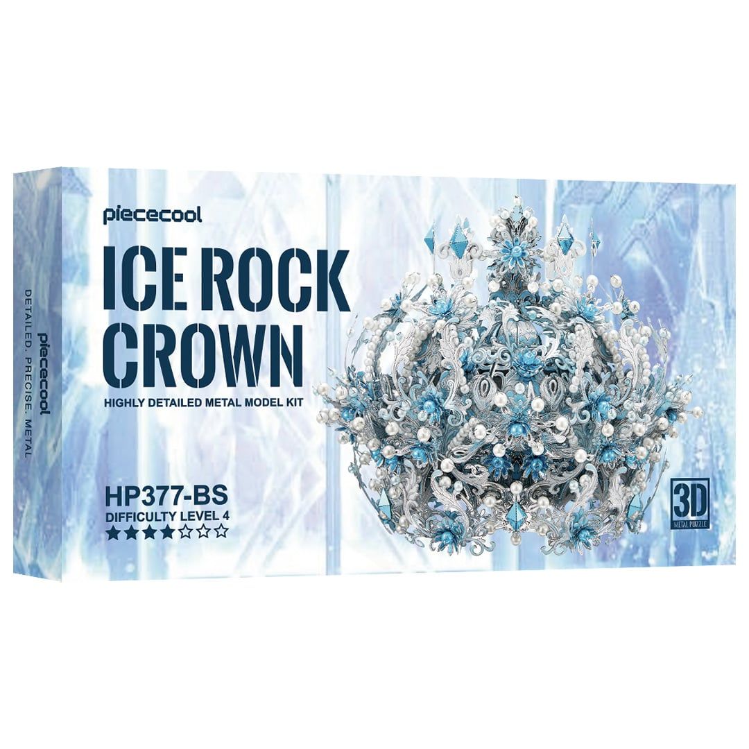  Mô Hình Kim Loại 3D Lắp Ráp Piececool Băng Tuyết Hoàng Quan (305 mảnh, Ice Rock Crown) P377-BS – MP1332 