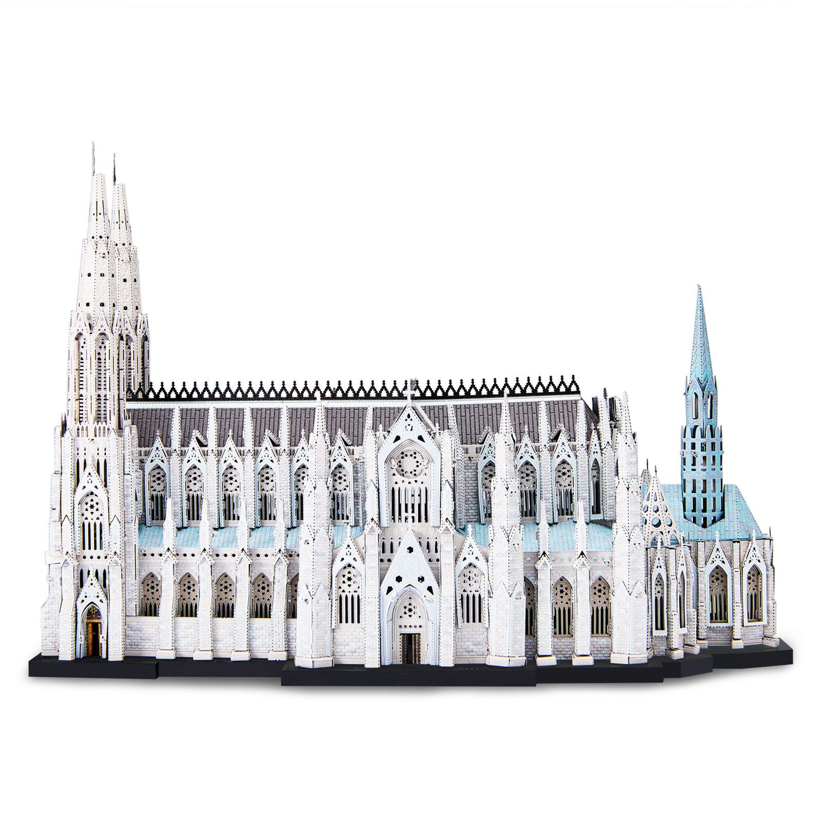  Mô Hình Kim Loại 3D Lắp Ráp Piececool Nhà Thờ Chính Tòa Thánh Patrick (418 mảnh, St. Patrick's Cathedral) HP426-WK – MP1333 