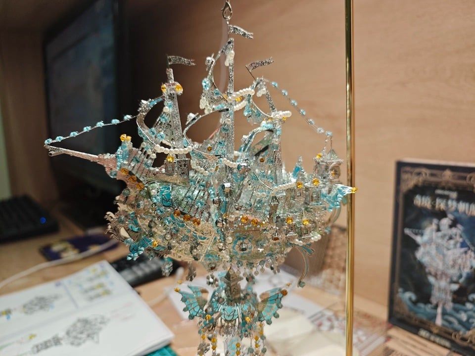  Mô Hình Kim Loại 3D Lắp Ráp Piececool Kỳ Cảnh - Thuyền Thám Mộng (940 mảnh, WonderRealm Dreamseeker) P469-BS – MP1350 
