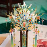  Mô Hình Kim Loại 3D Lắp Ráp MU Phượng Quan Bình An Kiện Khang (96 mảnh, Qingluan) YM-N144-C – MP1306 