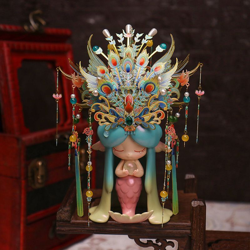  Mô Hình Kim Loại 3D Lắp Ráp MU Phượng Quan Bình An Kiện Khang (96 mảnh, Qingluan) YM-N144-C – MP1306 