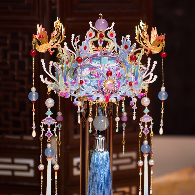  Mô Hình Kim Loại 3D Lắp Ráp MU Phượng Quan Cẩm Lí Tùy Thân (92 mảnh, Yuanchu) YM-N144-E – MP1308 