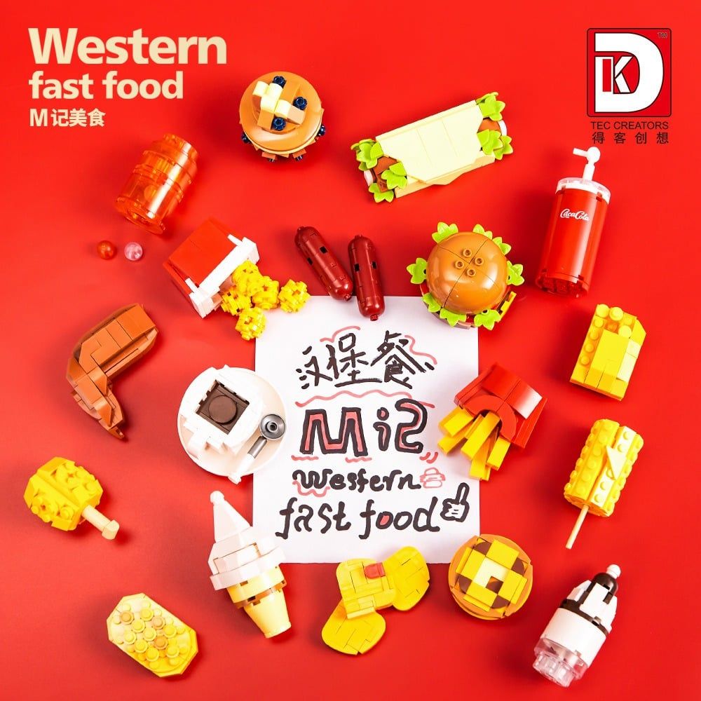  Mô Hình Nhựa 3D Lắp Ráp TEC CREATOR Thức Ăn Nhanh Châu Âu 5025 (827 mảnh, Western Fast Food) - LG0189 