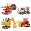 Đồ Chơi Xếp Hình 3D Bằng Gỗ Chủ Đề Xe Công Trình Và Máy Bay - Gỗ Ép Đã Sơn Màu Đẹp - WP269