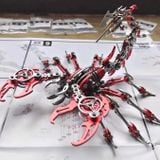  Mô Hình Kim Loại Lắp Ráp 3D Steel Warcraft Bọ Cạp Bóng Đêm (Màu Đỏ Bạc) - SW049 