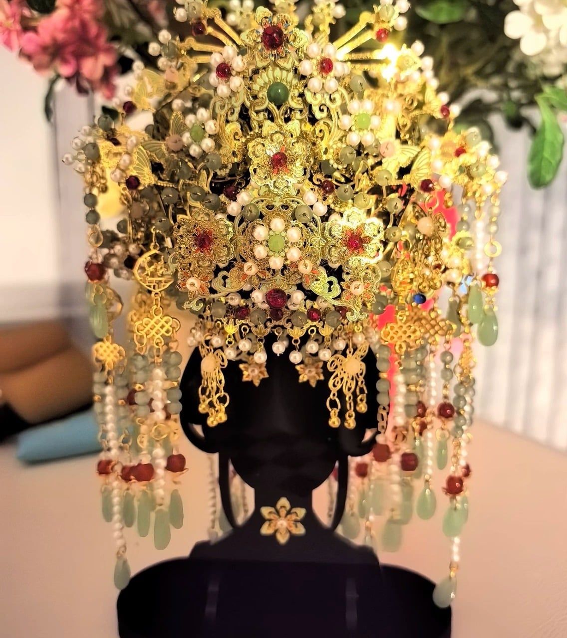  Mô Hình Kim Loại 3D Lắp Ráp Piececool Bảo Điền Kim Châu Phượng Quan Thời Nhà Đường (874 mảnh, Tang Dynasty Gem-Inlaid Phoenix Crown) P443-GN – MP1337 