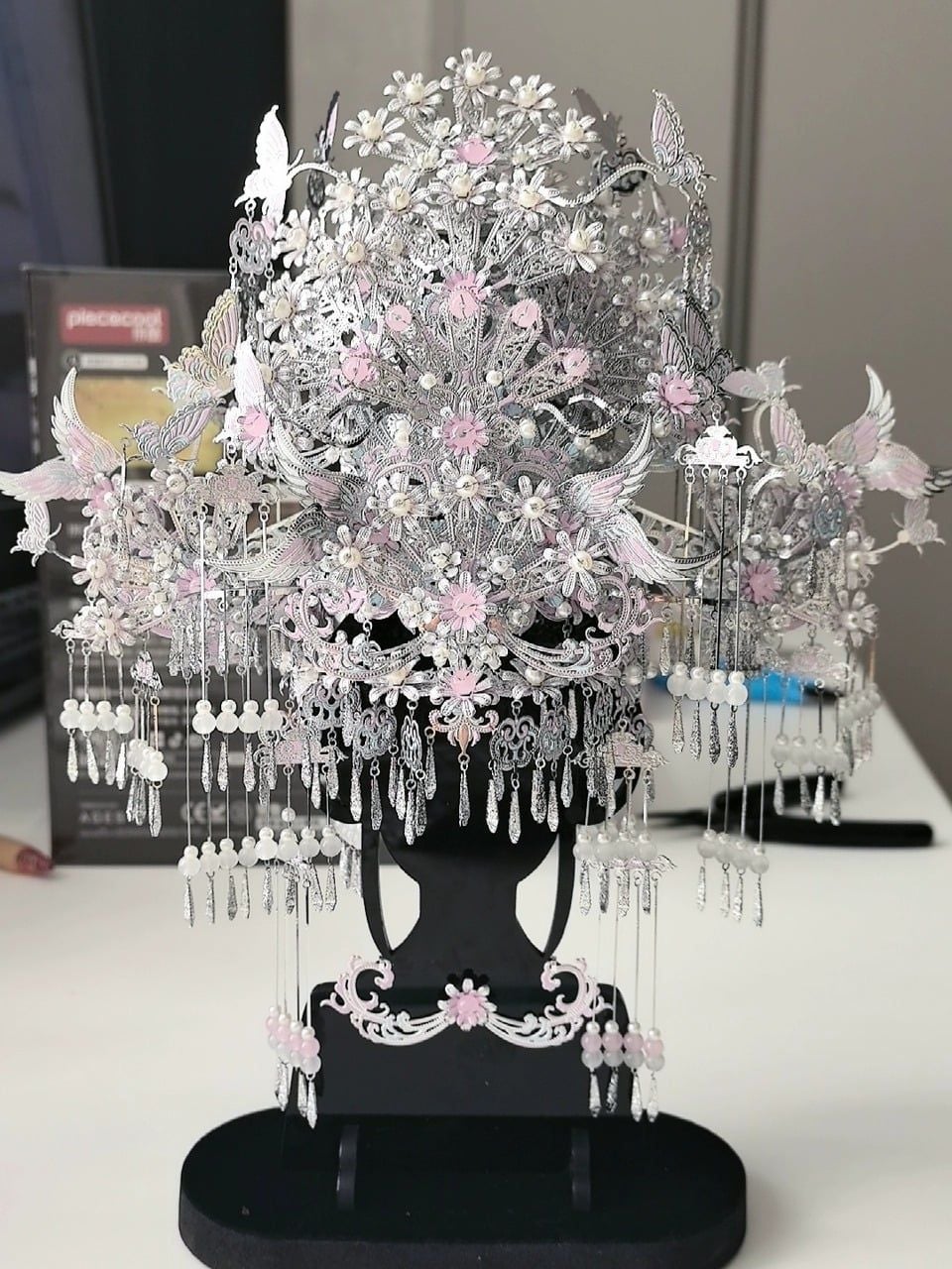  Mô Hình Kim Loại 3D Lắp Ráp Piececool Ngân Nguyệt Điệp Quan (762 mảnh, Yinyue Butterfly Tiara) P419-PS – MP1336 
