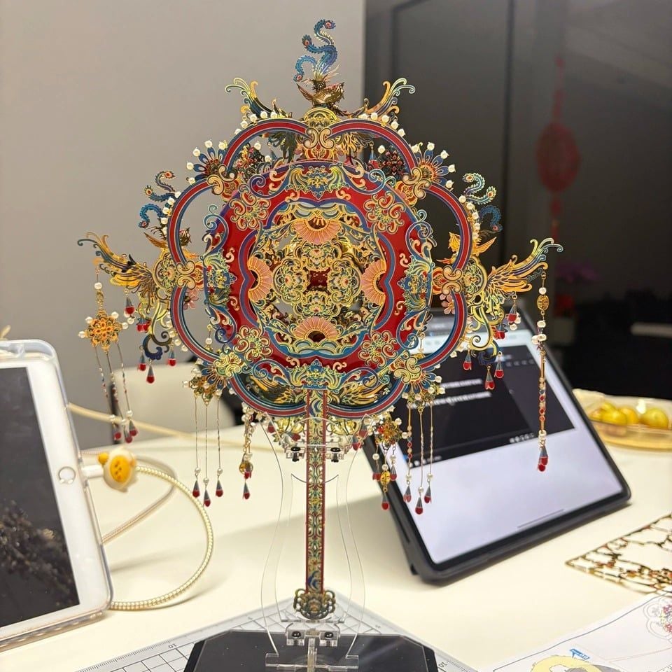  Mô Hình Kim Loại 3D Lắp Ráp Piececool Điểm Thúy Hỉ Phiến (325 mảnh, Kingfisher Xifan) P370-BR – MP1324 