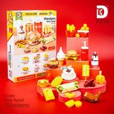  Mô Hình Nhựa 3D Lắp Ráp TEC CREATOR Thức Ăn Nhanh Châu Âu 5025 (827 mảnh, Western Fast Food) - LG0189 
