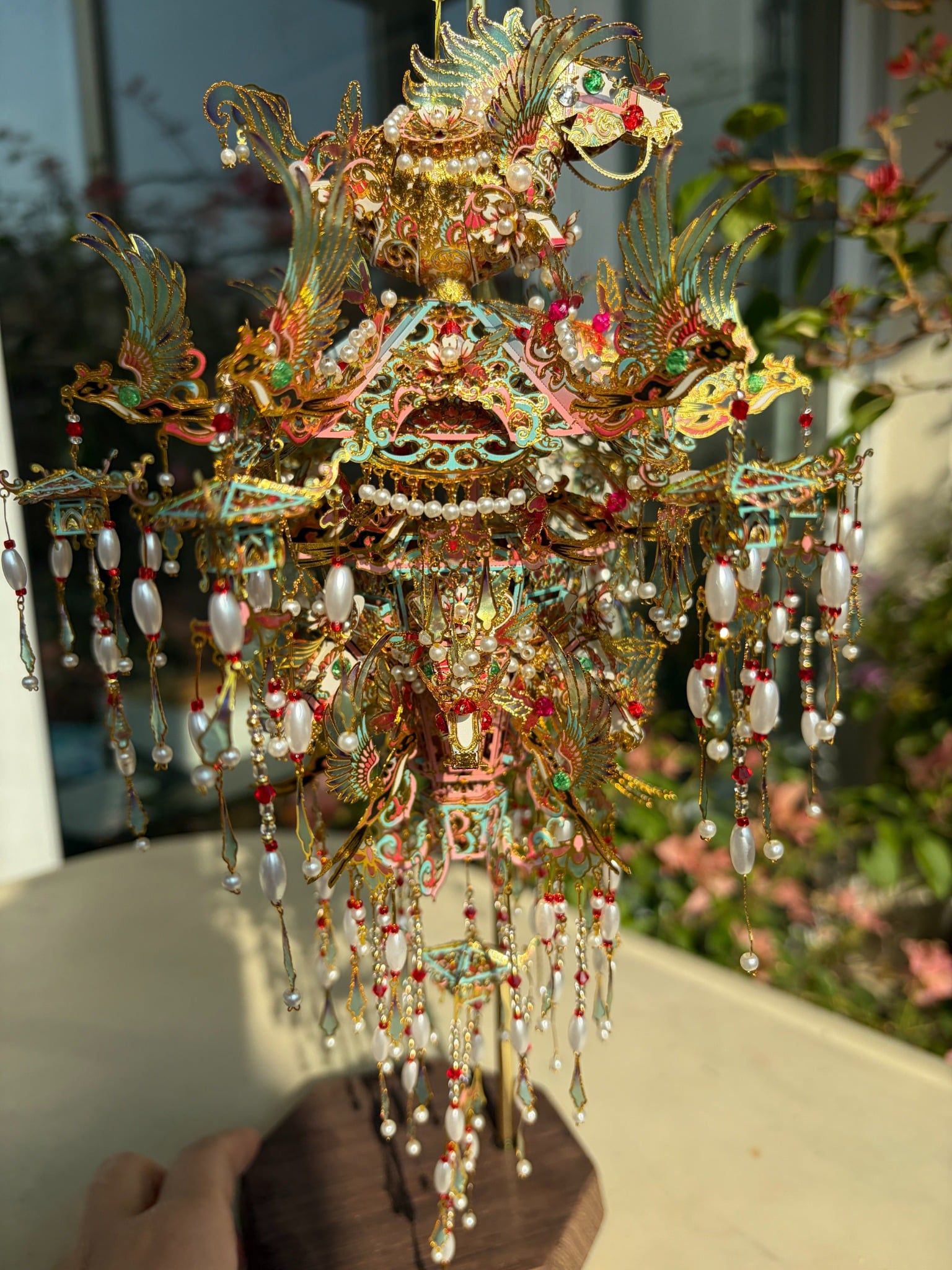  Mô Hình Kim Loại 3D Lắp Ráp Piececool Mã Đạp Phi Yến - Lồng Đèn Tết Nguyên Đán (1007 mảnh, Lunar Blessing Lantern) P459-GN – MP1335 