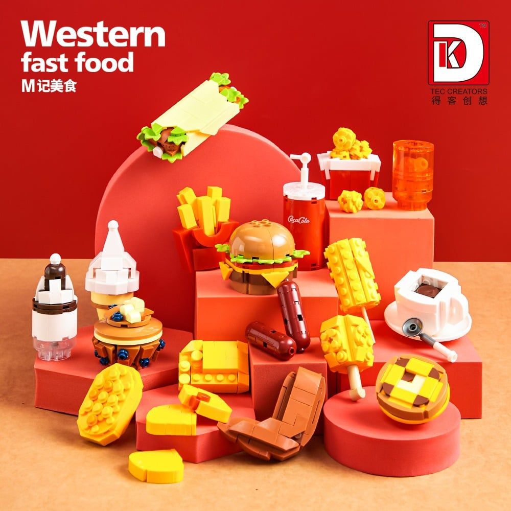  Mô Hình Nhựa 3D Lắp Ráp TEC CREATOR Thức Ăn Nhanh Châu Âu 5025 (827 mảnh, Western Fast Food) - LG0189 