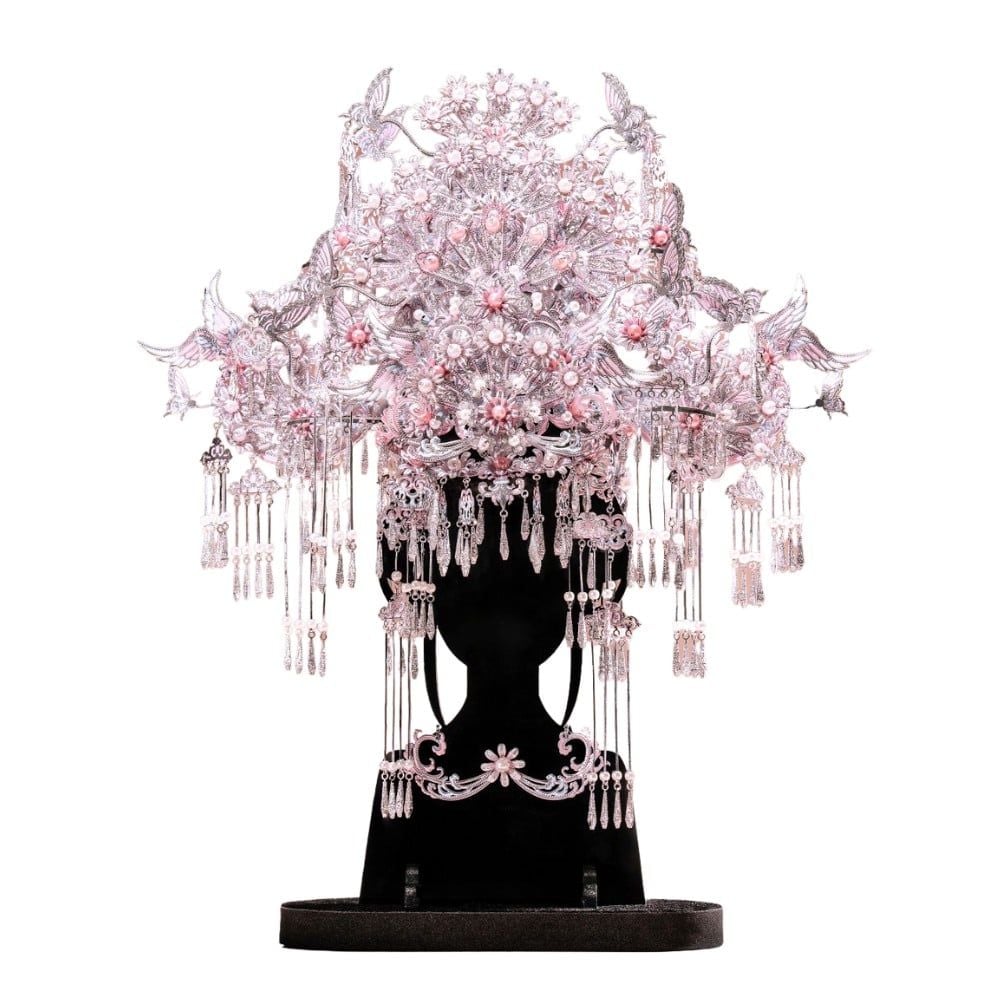  Mô Hình Kim Loại 3D Lắp Ráp Piececool Ngân Nguyệt Điệp Quan (762 mảnh, Yinyue Butterfly Tiara) P419-PS – MP1336 