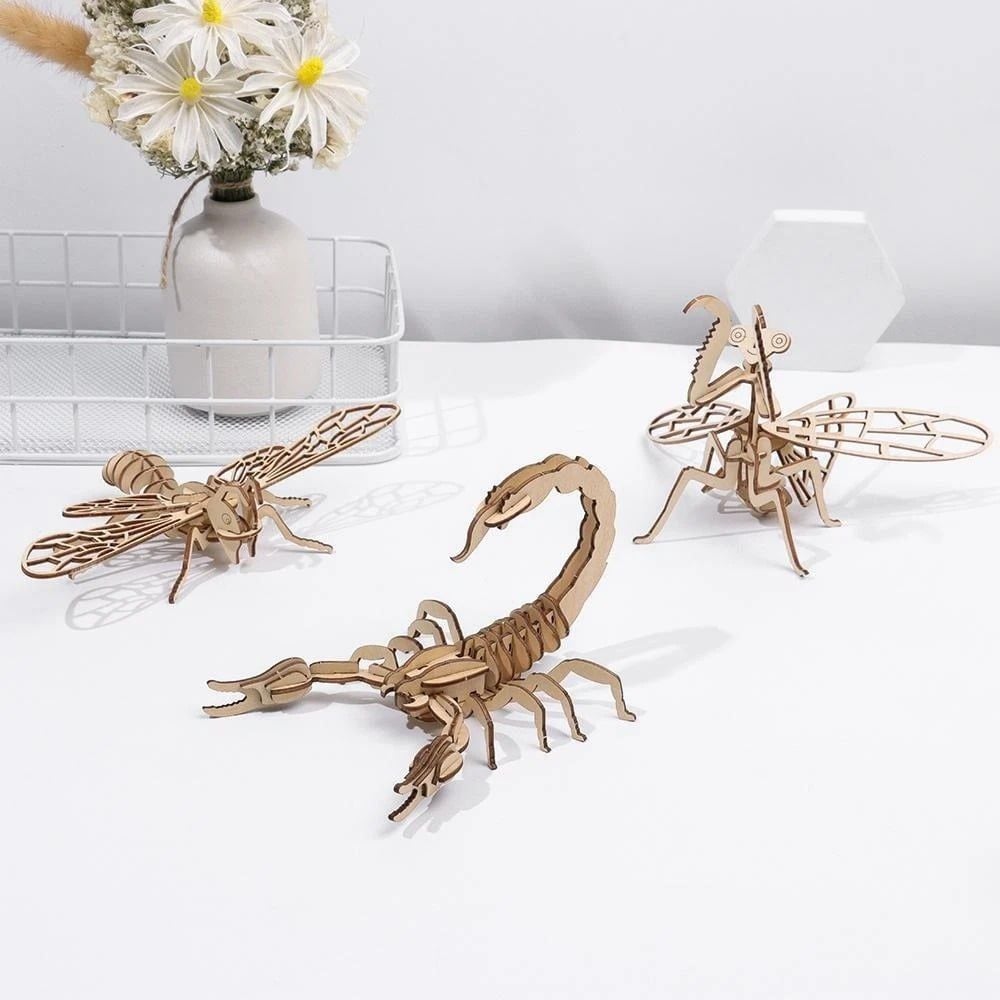  Đồ Chơi Lắp Ráp 3D Bằng Gỗ Hình Côn Trùng - WP267 