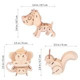  Đồ Chơi Mô Hình 3D Lắp Ráp Bằng Gỗ Hình Con Vật - WP268 