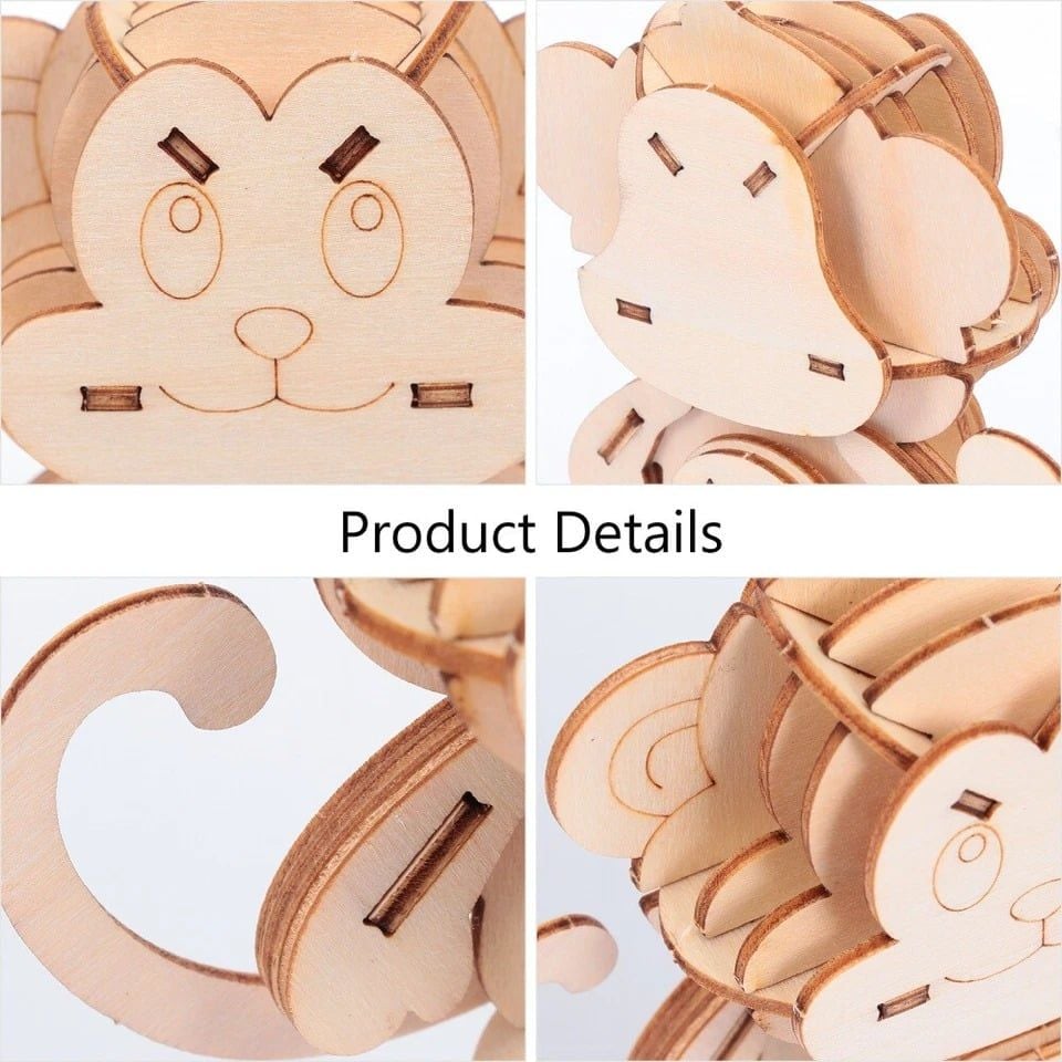  Đồ Chơi Mô Hình 3D Lắp Ráp Bằng Gỗ Hình Con Vật - WP268 