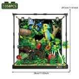  Mô Hình Nhựa 3D Lắp Ráp TEC CREATOR Rừng Mưa Nhiệt Đới (1358 mảnh, Tropical Rain Forest) - LG0184 