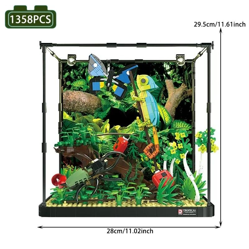  Mô Hình Nhựa 3D Lắp Ráp TEC CREATOR Rừng Mưa Nhiệt Đới (1358 mảnh, Tropical Rain Forest) - LG0184 