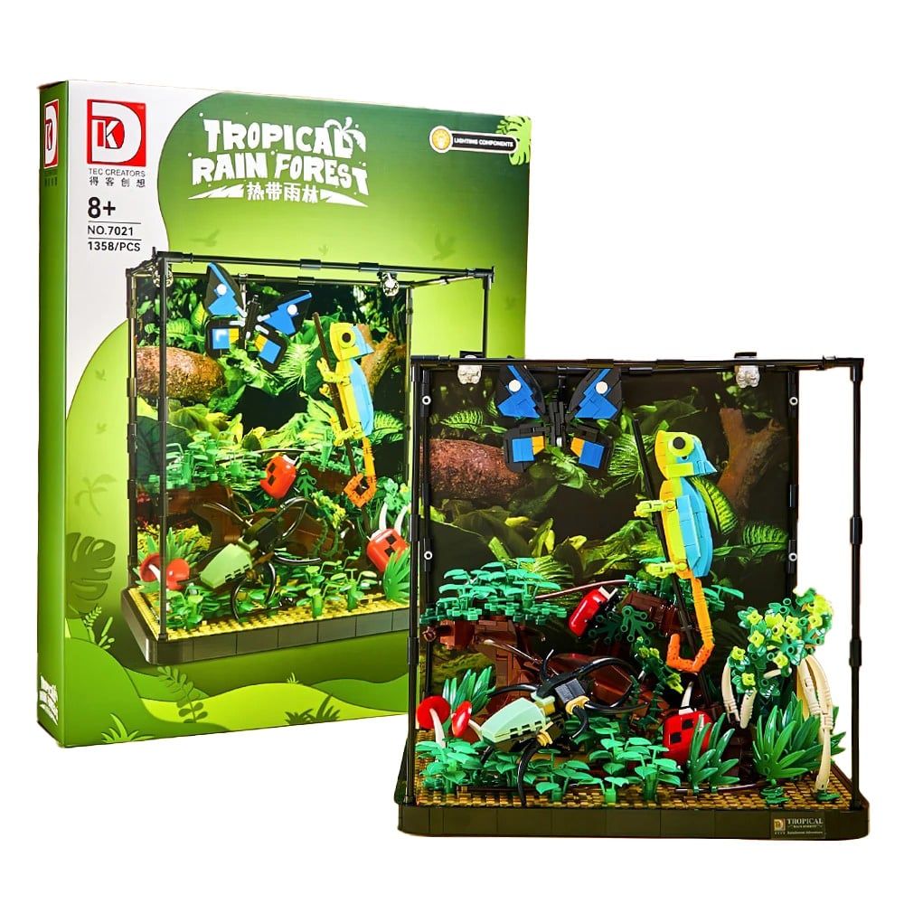  Mô Hình Nhựa 3D Lắp Ráp TEC CREATOR Rừng Mưa Nhiệt Đới (1358 mảnh, Tropical Rain Forest) - LG0184 