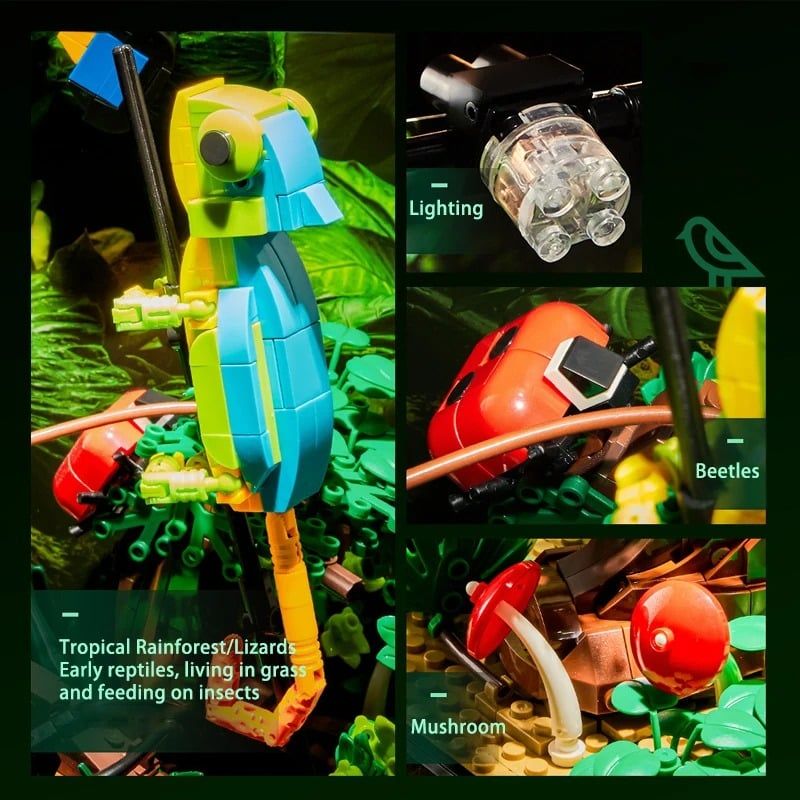  Mô Hình Nhựa 3D Lắp Ráp TEC CREATOR Rừng Mưa Nhiệt Đới (1358 mảnh, Tropical Rain Forest) - LG0184 