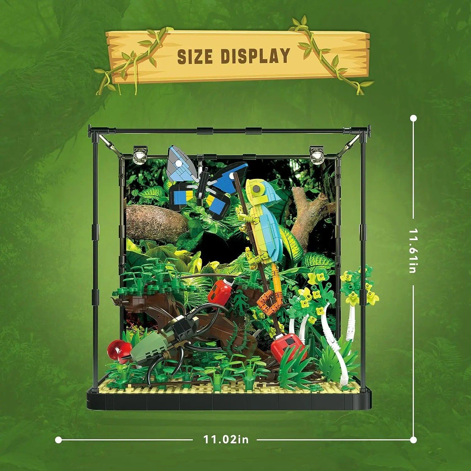  Mô Hình Nhựa 3D Lắp Ráp TEC CREATOR Rừng Mưa Nhiệt Đới (1358 mảnh, Tropical Rain Forest) - LG0184 