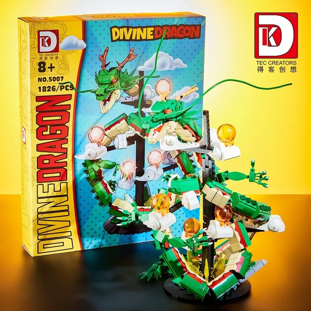  Mô Hình Nhựa 3D Lắp Ráp TEC CREATOR Rồng Thần 5007 (1826 mảnh, Divine Dragon) - LG0181 