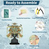  Mô Hình Kim Loại 3D Lắp Ráp Piececool Điểm Thúy Phượng Quan (748 mảnh, Kingfisher Phoenix Tiara) P388-BR – MP1303 