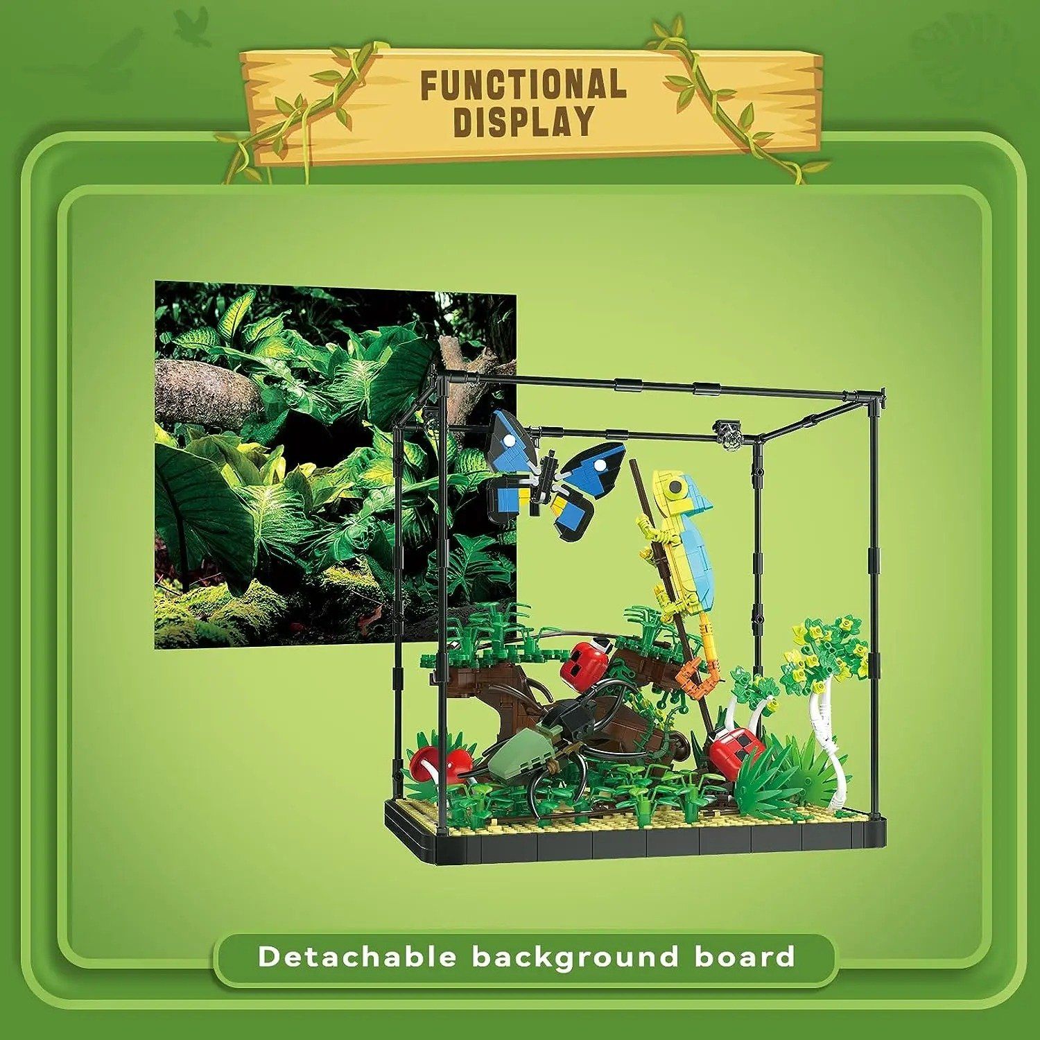  Mô Hình Nhựa 3D Lắp Ráp TEC CREATOR Rừng Mưa Nhiệt Đới (1358 mảnh, Tropical Rain Forest) - LG0184 