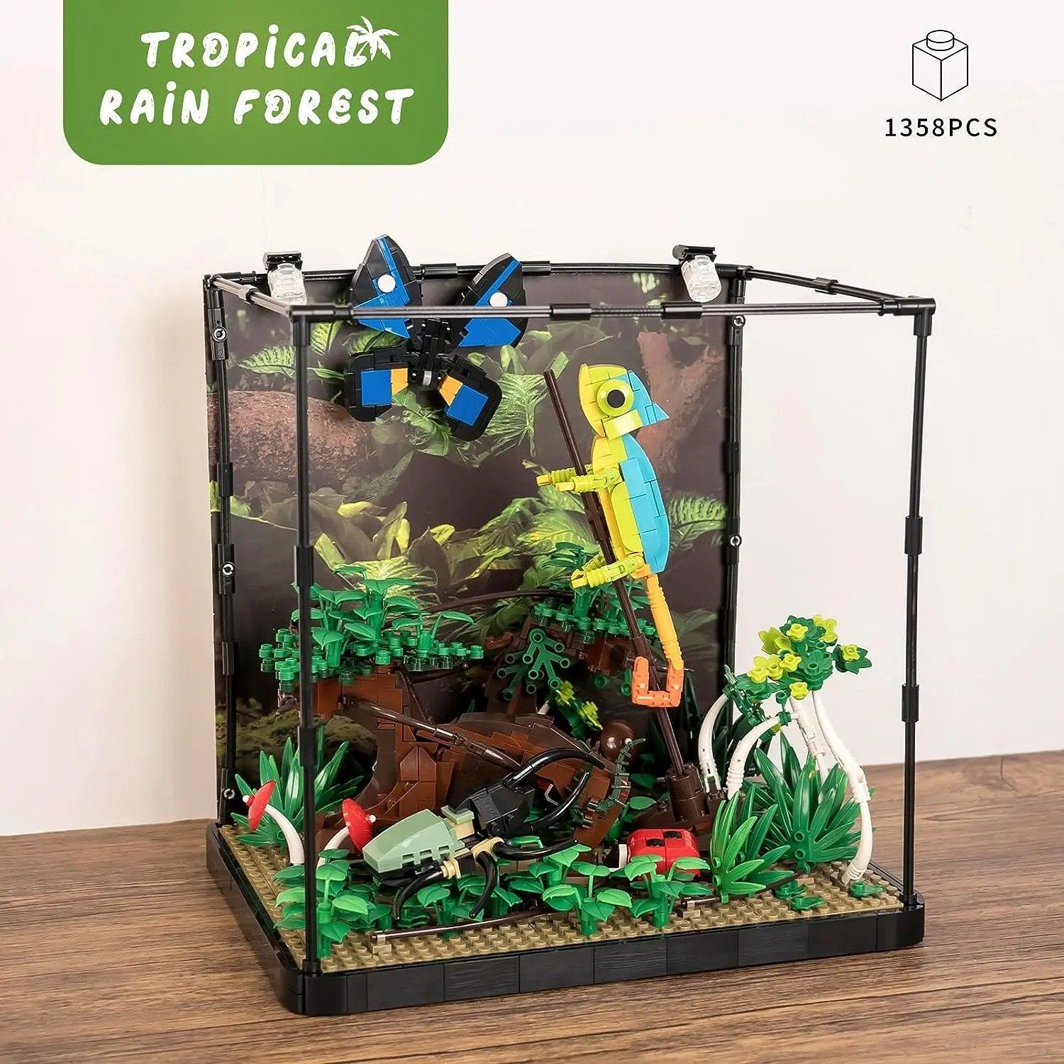  Mô Hình Nhựa 3D Lắp Ráp TEC CREATOR Rừng Mưa Nhiệt Đới (1358 mảnh, Tropical Rain Forest) - LG0184 