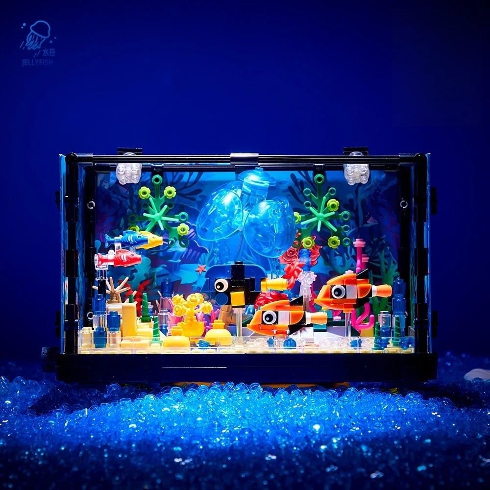  Mô Hình Nhựa 3D Lắp Ráp TEC CREATOR Bể Cá Thủy Sinh Sứa Biển (725 mảnh, Atlantis World Aquaria-Jellyfish) - LG0185 