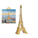  Mô Hình Kim Loại 3D Lắp Ráp Piececool Tháp Eiffel (37 mảnh, Eiffel Tower, Hít Tủ Lạnh) B018-G – MP1330 