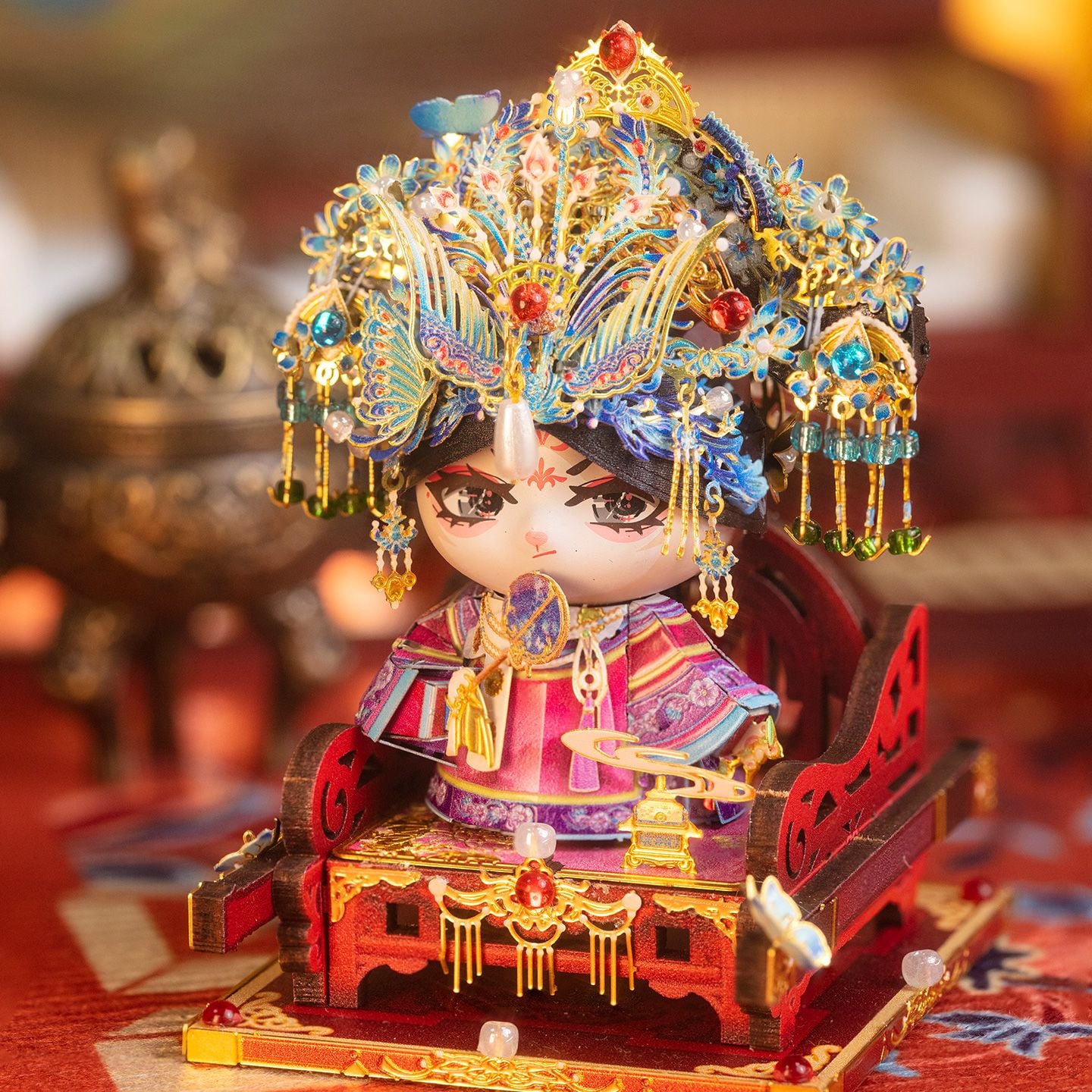  Mô Hình Kim Loại Lắp Ráp 3D MU Mèo Hoa Phi (153 mảnh, The Legend of Zhen Huan - Consort Hua) YM-LC146-U – MP1316 