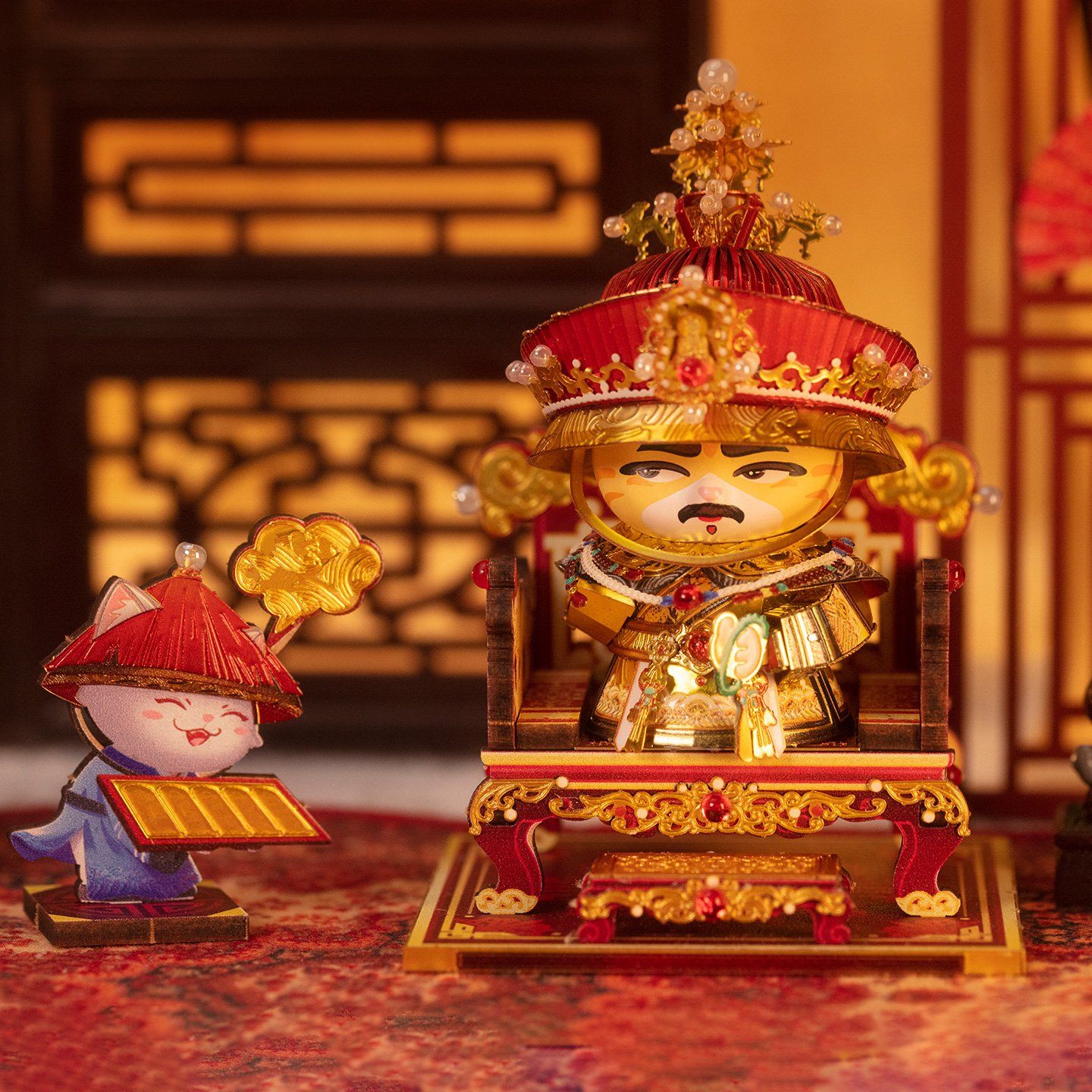  Mô Hình Kim Loại Lắp Ráp 3D MU Mèo Vua Ung Chính (57 mảnh, The Legend of Zhen Huan - Emperor) YM-LC146-V – MP1314 